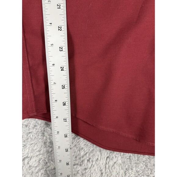 Brooks Brothers Non Iron Button Up Shirt Long Sleeve Men L Traditional Red Logo - Picture 5 of 8